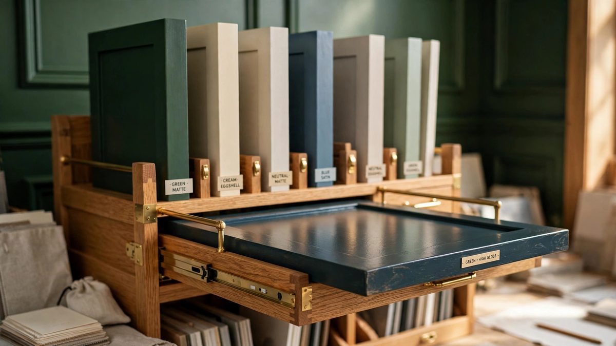 A library of full-size colour samples